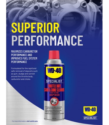 WD40 Specialist Throttle Body, Carb And Choke Cleaner 450ml