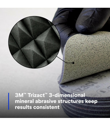 3M 02085 Trizact Hookit 6 inch 3000 Grit Foam Abrasive Disc - 1 Piece