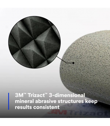3M 02085 Trizact Hookit 6 inch 3000 Grit Foam Abrasive Disc - 1 Piece