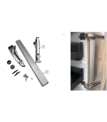Ecoware HG-FD-55 Aluminium Soft Finish Flush Door Hinge