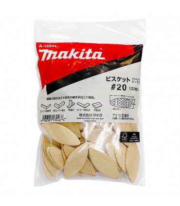 Makita Premium Beachwood Biscuit Jointer for PJ7000 - 100 Pieces