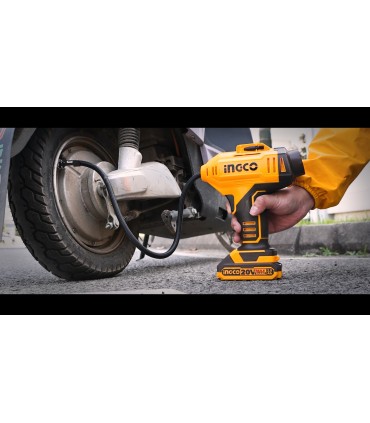 Ingco CACLI2018 20V Cordless Auto Air Compressor - Bare Unit
