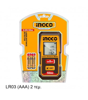 Ingco HLDD0508 0.05-50m Laser Distance Detector