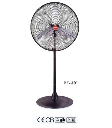 TAT PF-30 Power Coated 30"Aluminum Blade Pedestal Fan
