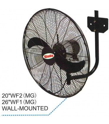 Xinda 20"-26" Aluminium Blade Wall Mounted Industrial Fan - Close Guard (MG)