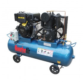 Monster-Air TS55U-180H-186DR 10HP Diesel Engine Driven 175PSI Air Compressor - 180 L