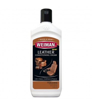 Weiman 3 in 1 Deep Leather Cleaner Conditioner Cream - 237mL