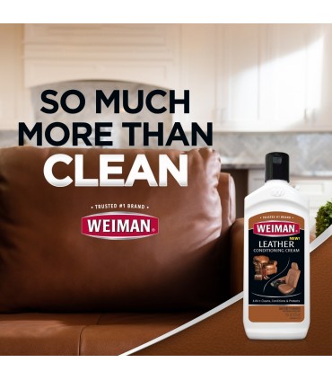 Weiman 3 in 1 Deep Leather Cleaner Conditioner Cream - 237mL