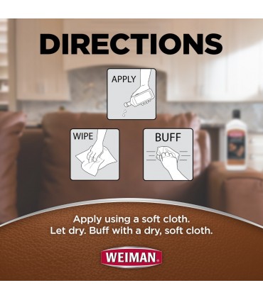 Weiman 3 in 1 Deep Leather Cleaner Conditioner Cream - 237mL