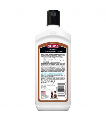 Weiman 3 in 1 Deep Leather Cleaner Conditioner Cream - 237mL