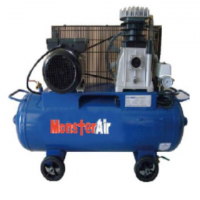 Monster SA20-50H Single Phase 2HP Belt Driven Piston Air Compressor - 50L