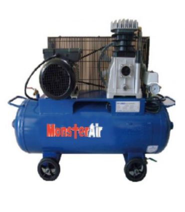 Monster SA20-50H Single Phase 2HP Belt Driven Piston Air Compressor - 50L