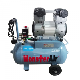 MonsterAir MAW2524 2.5HP Oil Free and Silent Air Compressor - 24L