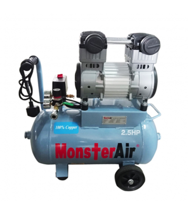 MonsterAir MAW2524 2.5HP Oil Free and Silent Air Compressor - 24L