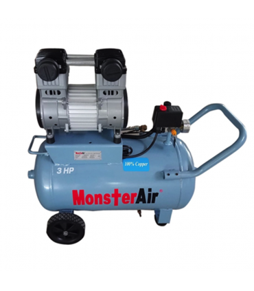 MonsterAir MAW3050 3HP Oil Free and Silent 50L Air Compressor - MOM Certificate