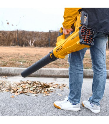 Ingco CABLI20428 20V Lithium-Ion Brushless Cordless Powerful Leaf Blower