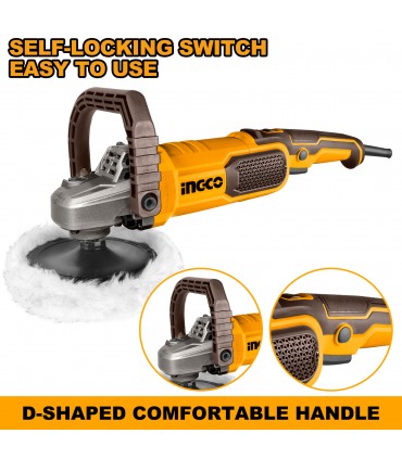 Ingco AP140016 1400W Variable Speed Corded Polisher