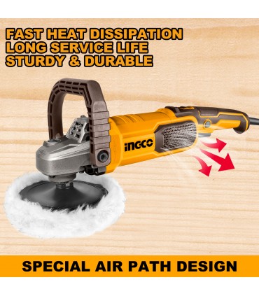 Ingco AP140016 1400W Variable Speed Corded Polisher