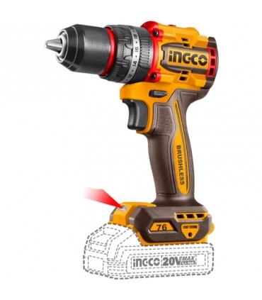 Ingco COSLI250511 P20S 20V 3 in 1 Combo Kit - 76nm Impact Drill + Laser Level + 70m Distance Meter