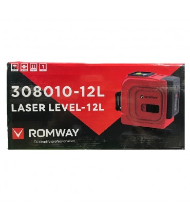 Romway 308010-12L Rechargeable Cross Line Laser Level