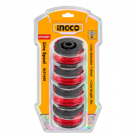 Ingco ALS1602 1.6MMØ X 5M Grass Trimmer Line Spool - 4 Pieces/Pack