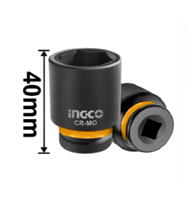 Ingco HKISSD12101 1/2 inch Drive Cr-Mo Impact Socket Set - 10 Pieces