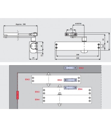 Dorma TS 79 Classicline Door Closer with Dual Speed Control