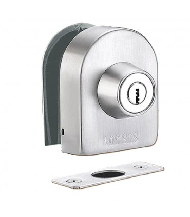 Anti Pry Frameless Bathroom Sliding Glass Door Locks