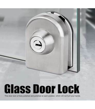 Anti Pry Frameless Bathroom Sliding Glass Door Locks