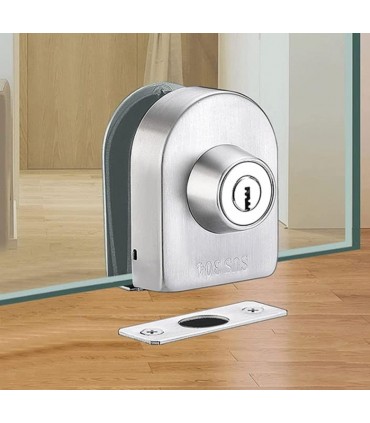Anti Pry Frameless Bathroom Sliding Glass Door Locks
