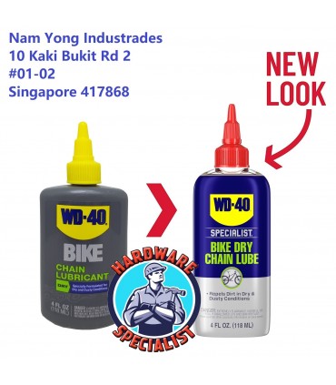 WD40 Specialist Bike Dry Chain Lubricant 120ml