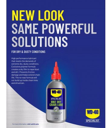 WD40 Specialist Bike Dry Chain Lubricant 120ml