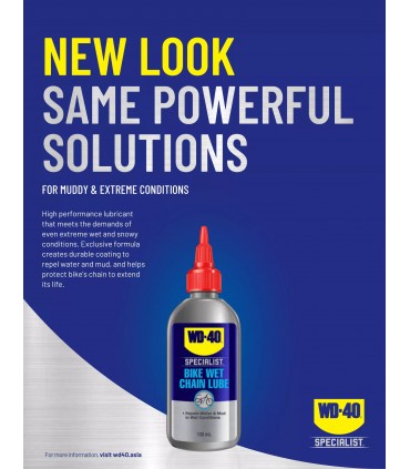 WD40 Specialist Bike Wet Chain Lubricant 120ml
