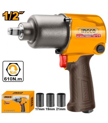 Ingco AIW12562 1/2" Square Drive Air Impact Wrench