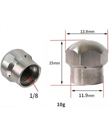 High Pressure G 1/8 Fitting Thread Pressure Washer Spray Nozzle