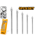 Ingco AKD7058 5-Pieces Glass and Tile Drill Bit Set