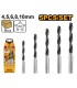 Ingco AKD5058 5-Pieces Wood Drill Bit Set