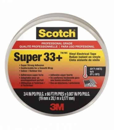 3M Super 33+ Vinyl Electrical Tape (Professional Grade)