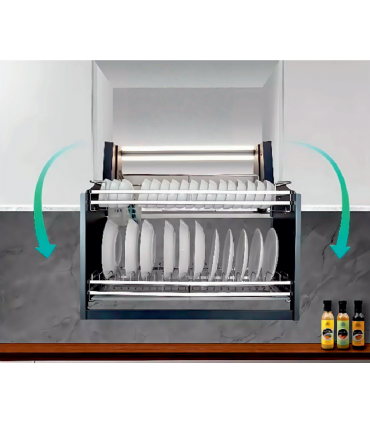 Moco MTD02 SUS304 Staineless Steel Anti-Collision Smart Elevation Dish Rack