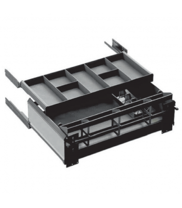 Moco ML0811 Aluminum Tilted Double Deck Pull-Out Basket