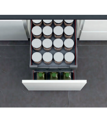 Moco ML0812 Aluminum Double Deck Pull Out Basket - Grey