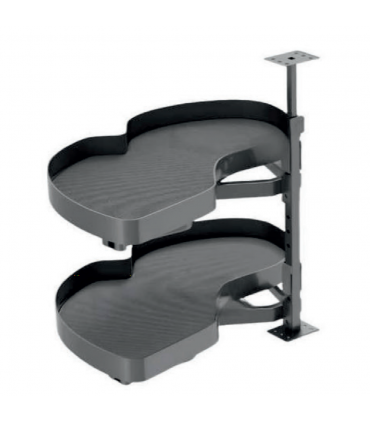 Moco MC329 Steel Peanut Corner Basket - Grey