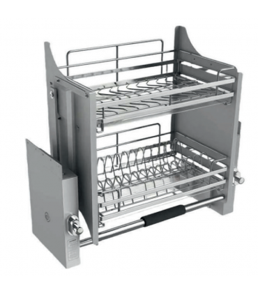 Moco MC620 SUS304 Stainless Steel Pull Down Elevation Dish Rack