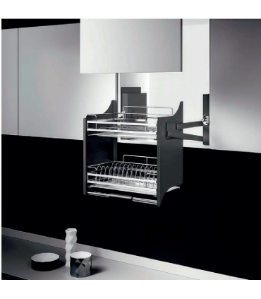 Moco MC620 SUS304 Stainless Steel Pull Down Elevation Dish Rack