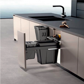 Moco MDB415 Trash Bin With Concealed Runner