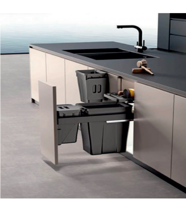 Moco MDB415 Trash Bin With Concealed Runner