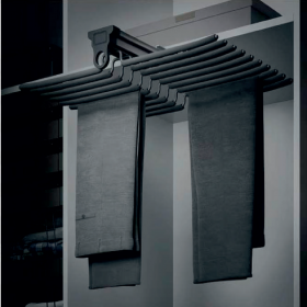 Moco MCW240 Top Mounted Single Row Trouser Rack