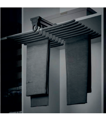 Moco MCW240 Top Mounted Single Row Trouser Rack