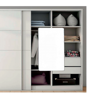 Moco MCW214 350W x 1000H mm Closet Mirror - Grey