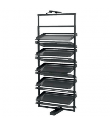 Moco MCW151 8 Layer Rotatable Shoe Rack - Grey